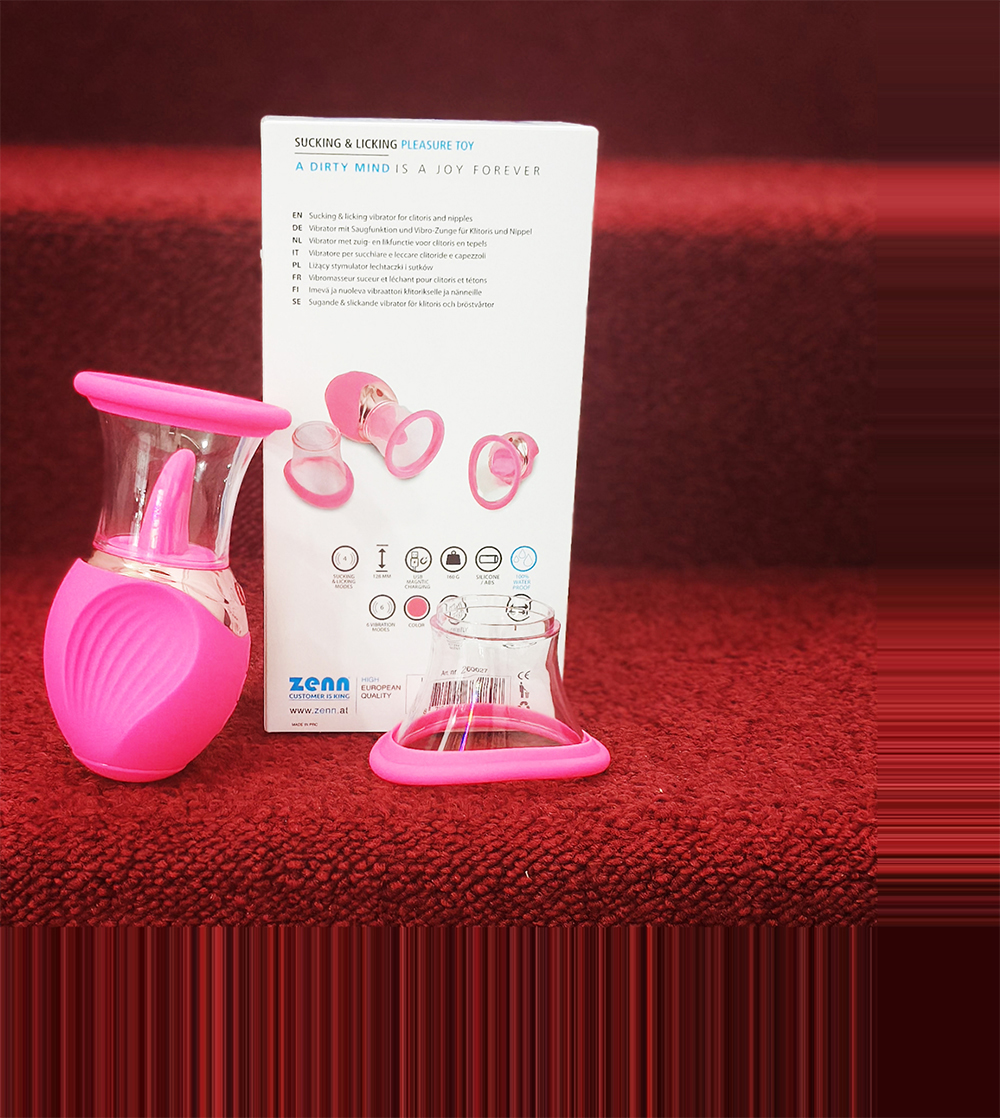 Vibratore per donna lecca e aspira clitoride e capezzolo