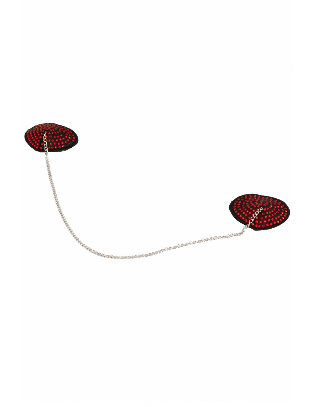 Nipple Stickers cuore strass rossi